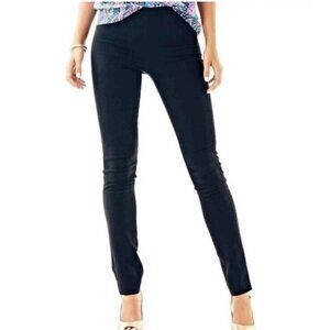 Lilly Pulitzer Alessia Stretch Dinner Pants‎ Black Sz 00 NWT $138